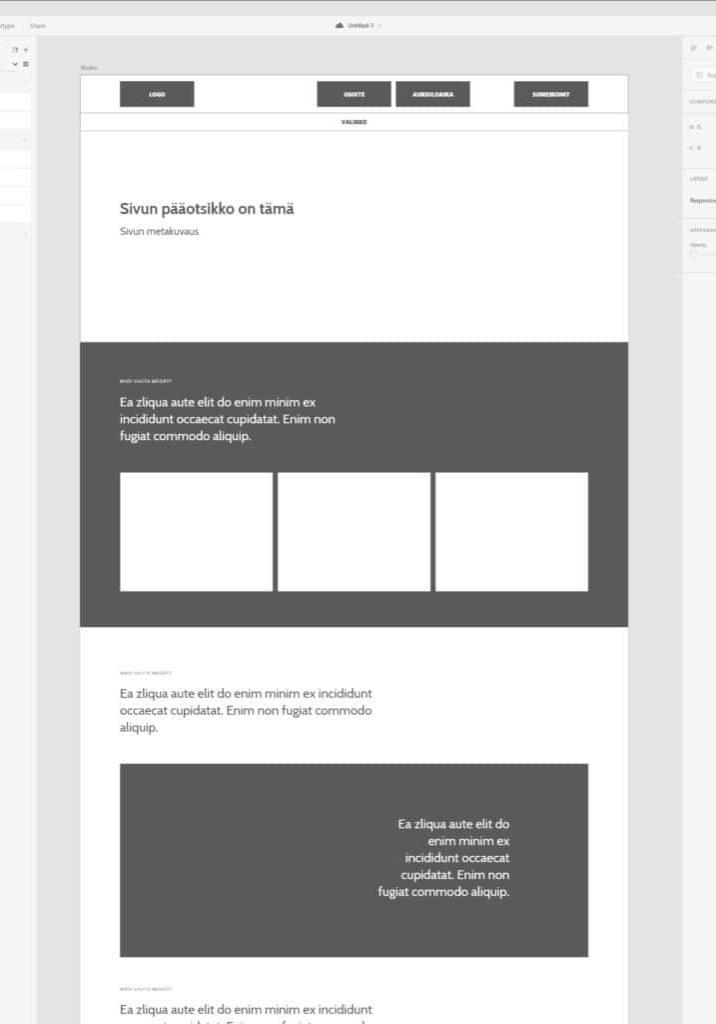 WordPress kotisivut rautalanka